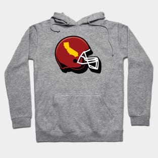 Southern California Outline Football Helmet Hoodie